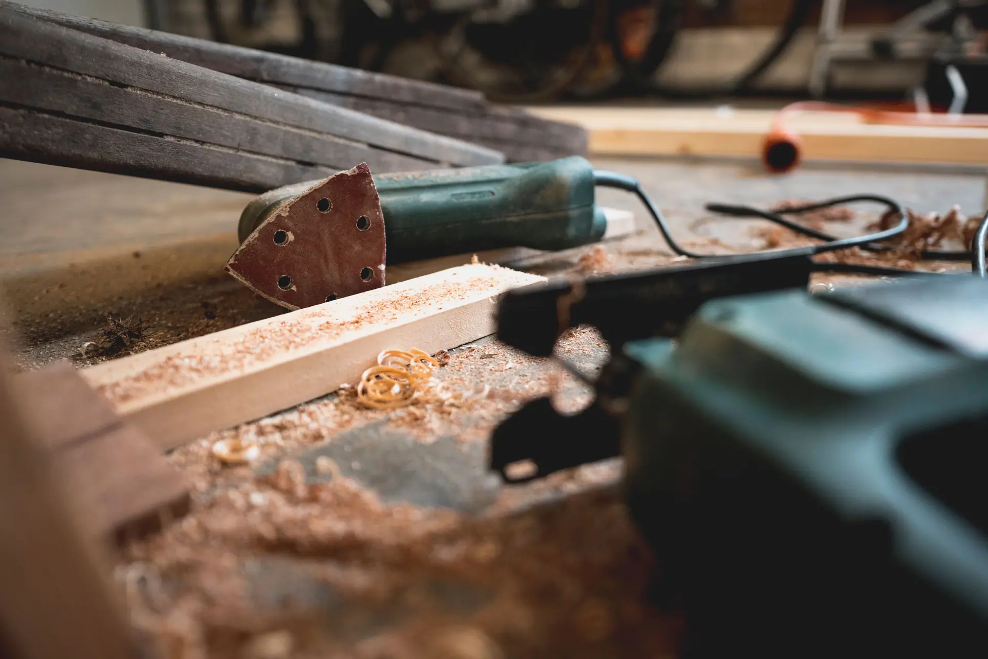 Custom commercial casework being assembled in the millwork shop